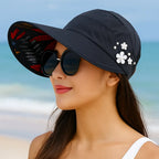 Celeste – Eleganter Sonnenhut mit Blumenmuster