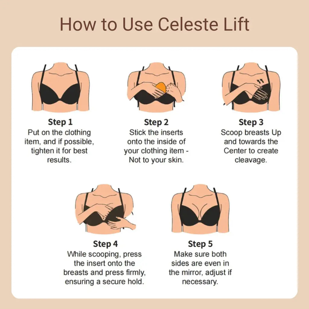 Celeste Lift – Selbstklebende Einlagen für sofortigen Lifting-Effekt und mehr Volumen
