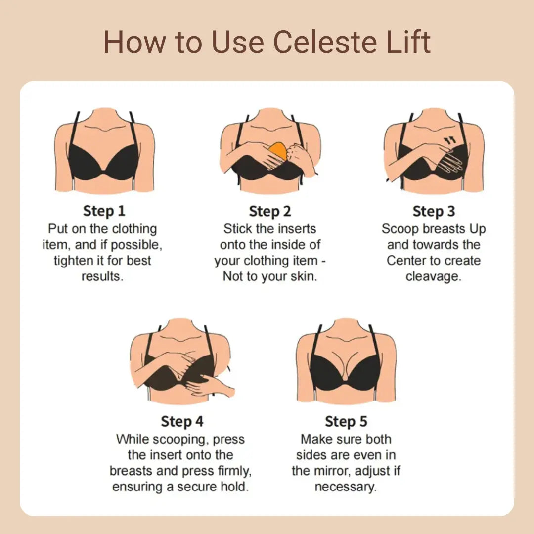 Celeste Lift – Selbstklebende Einlagen für sofortigen Lifting-Effekt und mehr Volumen