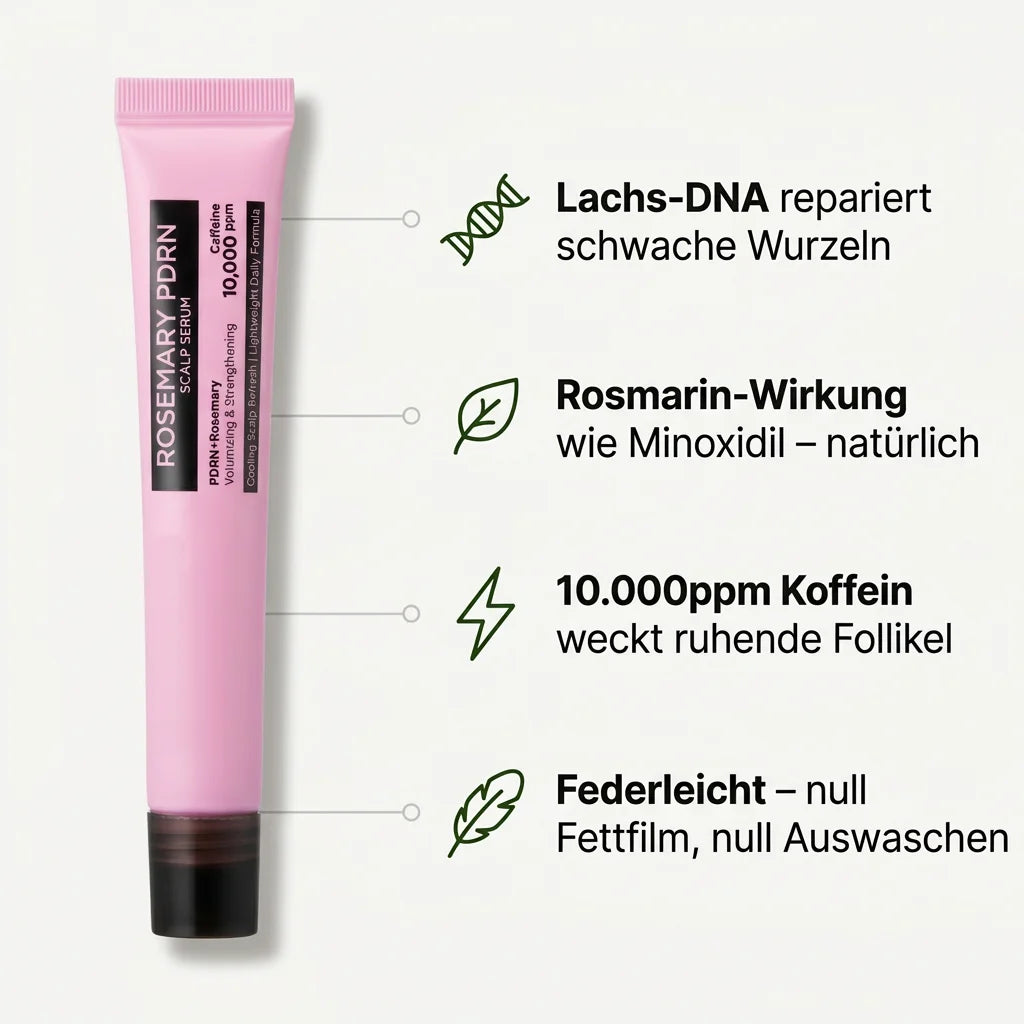 Rosemary PDRN Spicule Kopfhaut-Serum™ – Bio-Microneedling Haarwuchs-Behandlung