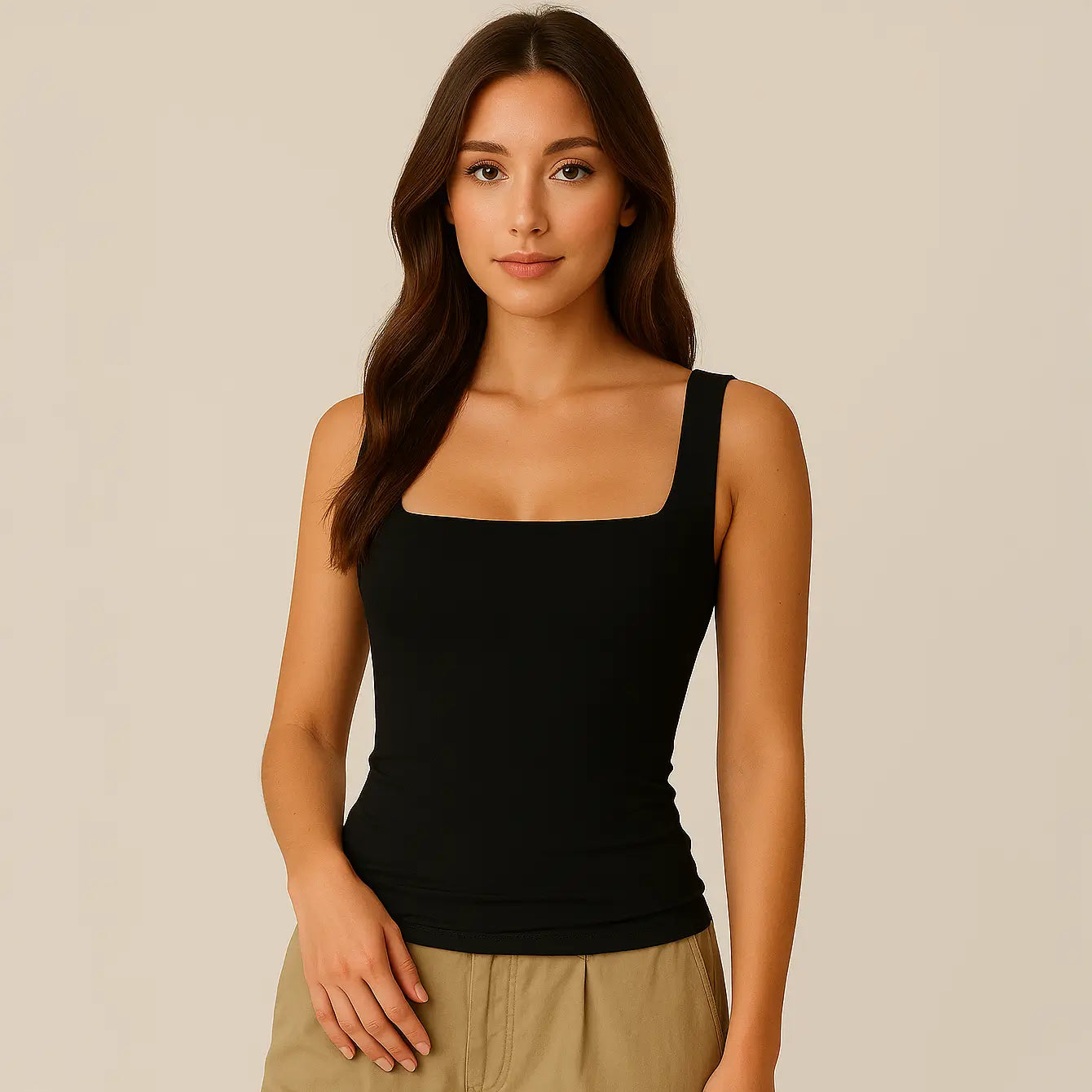 Celeste Top - Sculpting Square-Neck Tank Top