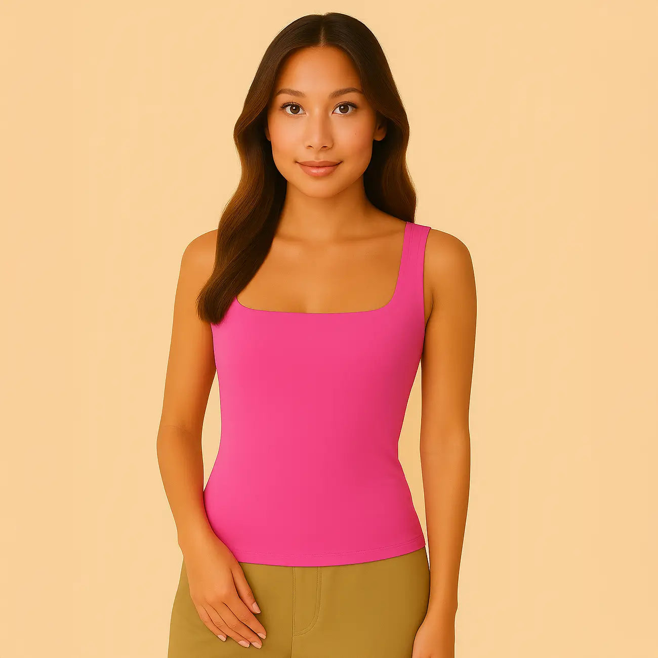 Celeste Top - Sculpting Square-Neck Tank Top