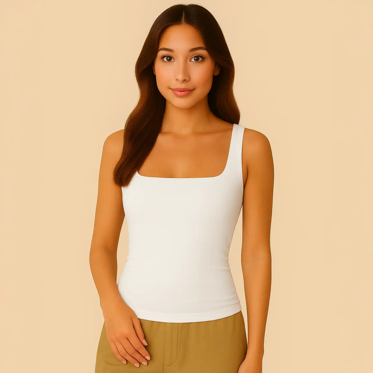 Celeste Top - Sculpting Square-Neck Tank Top